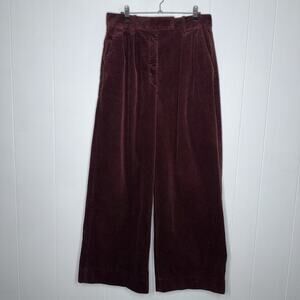 Banana Republic Deep Maroon Wide Leg Pants